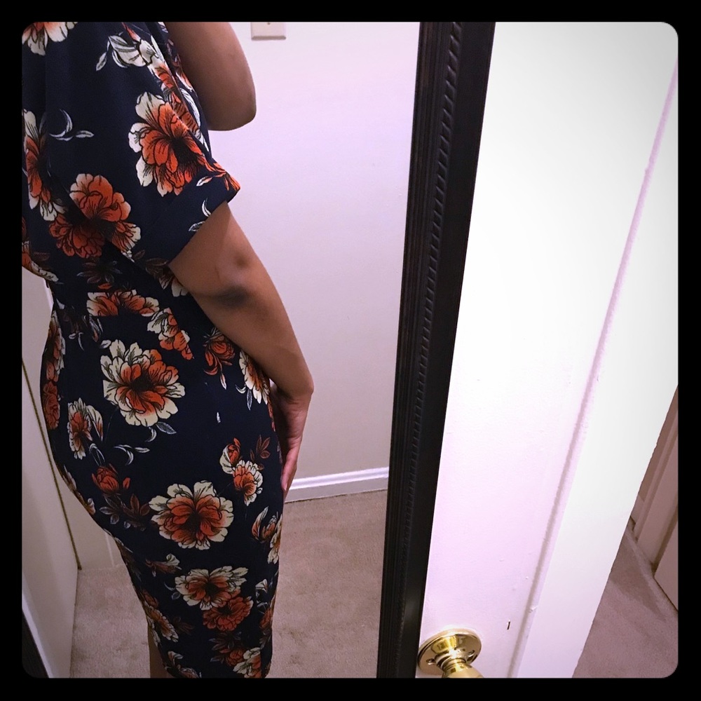 ASOS Orange Multi Split Dress